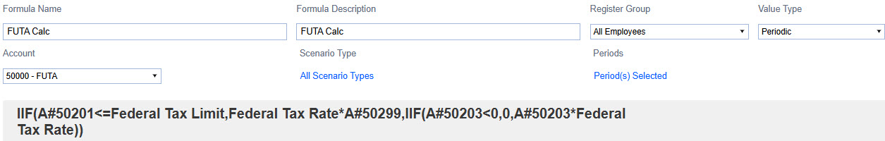 FUTA formula example